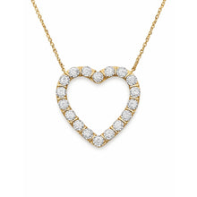 14K GOLD DIAMOND GRACE HEART NECKLACE