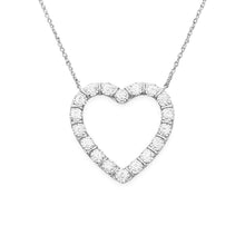 14K GOLD DIAMOND GRACE HEART NECKLACE