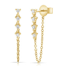 14K GOLD DIAMOND LORI EARRINGS