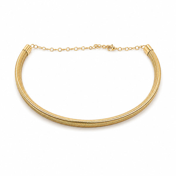 14K GOLD OMEGA CLOUD NECKLACE