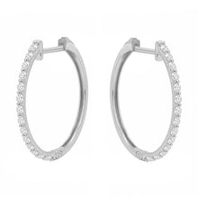 14K GOLD DIAMOND MARCY HOOPS