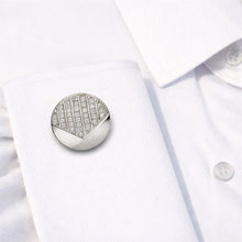 14K GOLD DIAMOND WILSON CUFFLINKS