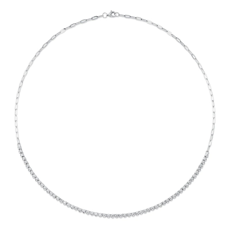 14K GOLD DIAMOND BAILEY NECKLACE