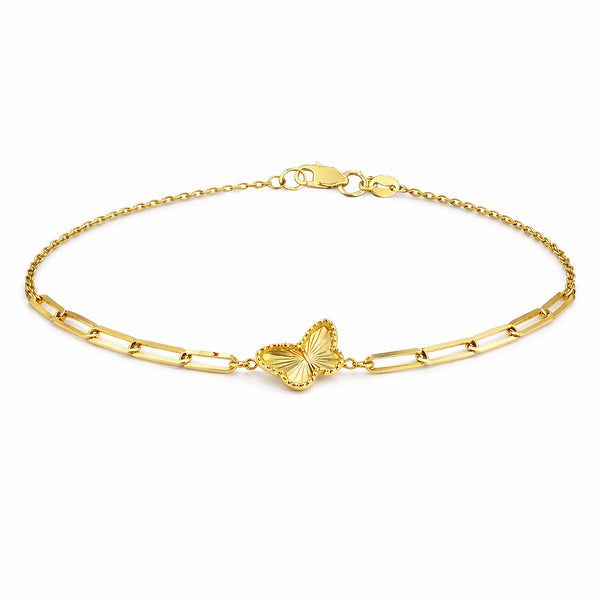 14K GOLD BREE BUTTERFLY BRACELET