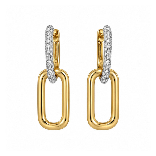14K GOLD DIAMOND BERNICE EARRINGS
