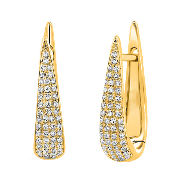 14K GOLD DIAMOND BROOKE HUGGIES