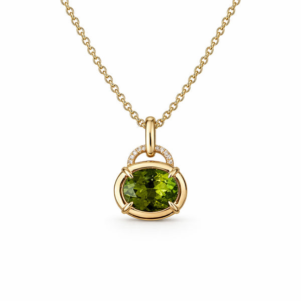14K GOLD DIAMOND TOURMALINE PATRICE NECKLACE