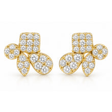 14K GOLD DIAMOND MONICA STUDS
