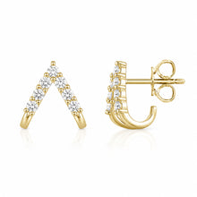 14K GOLD DIAMOND SHERI EARRINGS