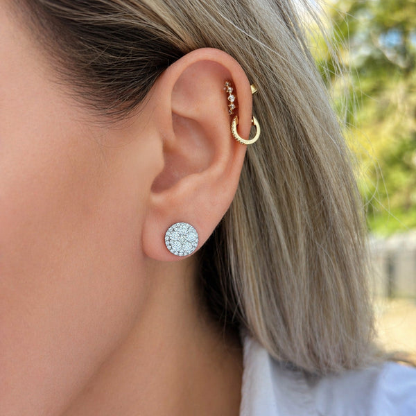 14K GOLD DIAMOND ARIELLA STUDS