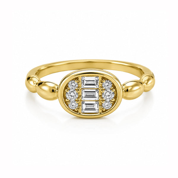 14K GOLD DIAMOND ELSIE RING