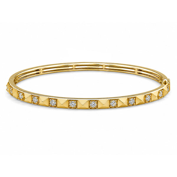 14K GOLD DIAMOND CAILIN BANGLE