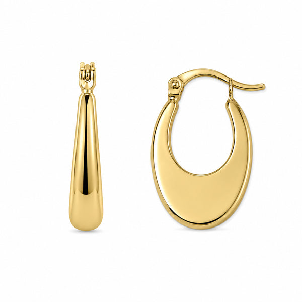 14K GOLD CASEY HOOPS
