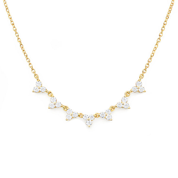 14K GOLD DIAMOND BRIA NECKLACE