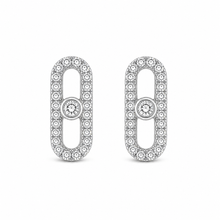 14K GOLD DIAMOND SAMMY SLIDER STUDS