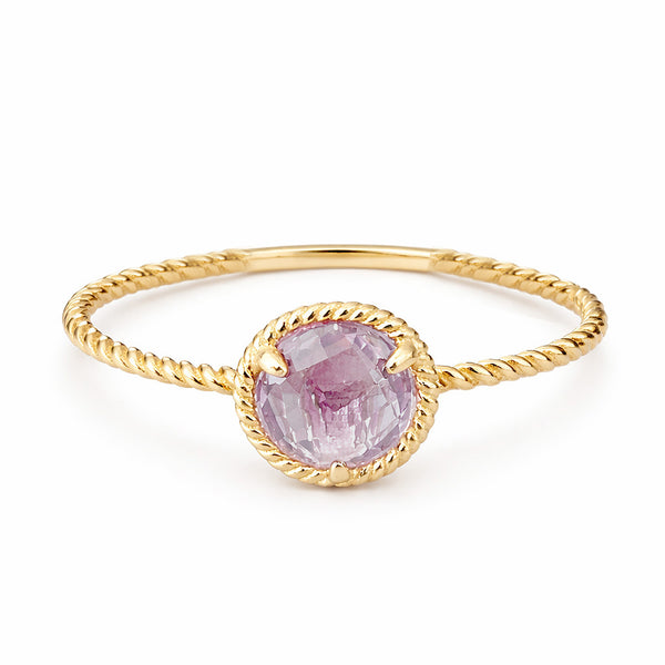 14K GOLD AMETHYST SELAH ROUND RING