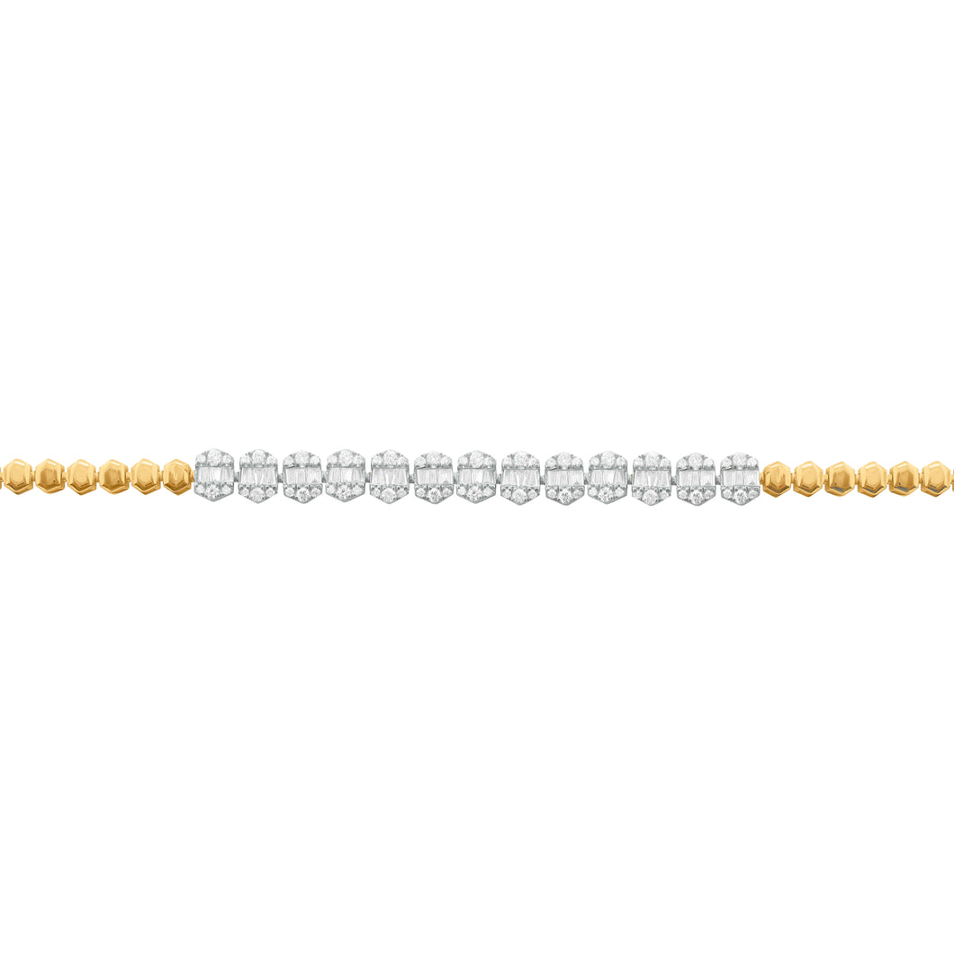 14K GOLD DIAMOND CINDY BRACELET