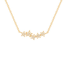 14K GOLD DIAMOND SCARLETT STAR NECKLACE