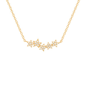 14K GOLD DIAMOND SCARLETT STAR NECKLACE