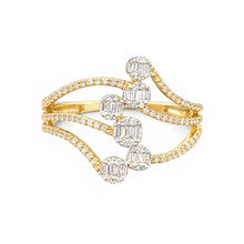 14K GOLD DIAMOND NICKY RING