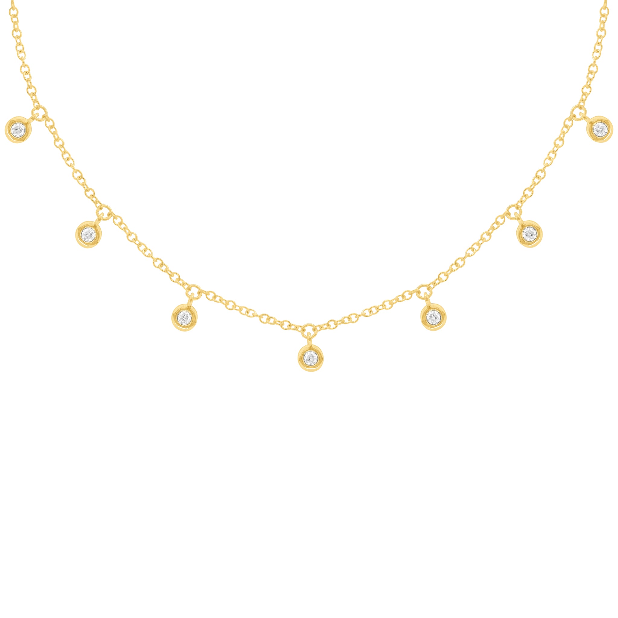 14K GOLD DIAMOND MIMI NECKLACE – Jen K Online - Main Image