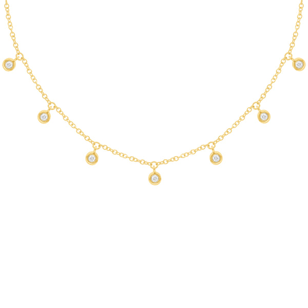 14K GOLD DIAMOND MIMI NECKLACE