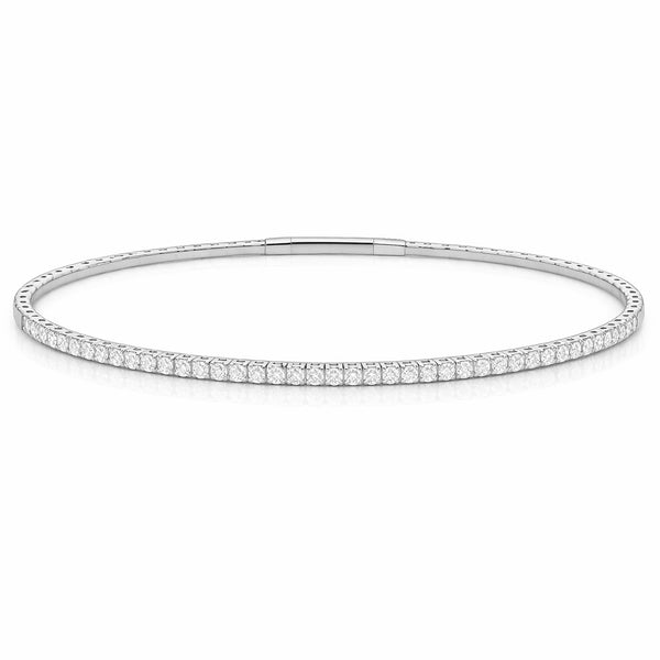 14K GOLD DIAMOND JOELLE FLEX BANGLE