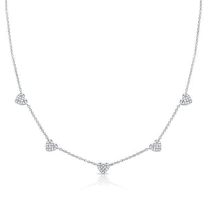 14K GOLD DIAMOND LIORA HEART NECKLACE