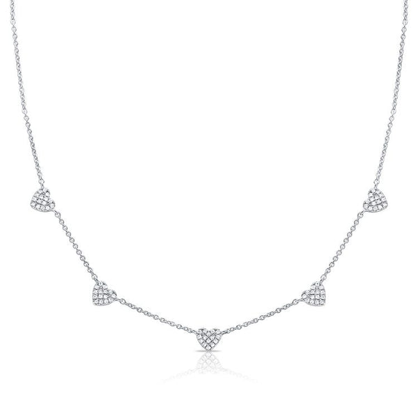 14K GOLD DIAMOND LIORA HEART NECKLACE