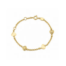 14K GOLD MARGO HEART BABY BRACELET