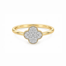 14K GOLD DIAMOND MARLA CLOVER RING