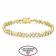 14K GOLD LAB GROWN DIAMOND NIKKI TENNIS BRACELET