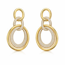 14K GOLD DIAMOND GRACE EARRINGS