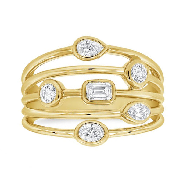 14K GOLD DIAMOND ELSIE RING