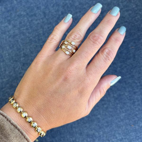 14K GOLD DIAMOND ELSIE RING