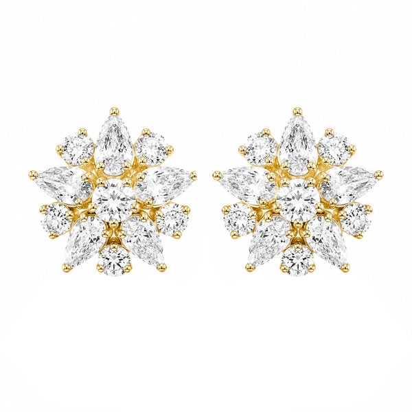 14K GOLD DIAMOND MIRI STUDS