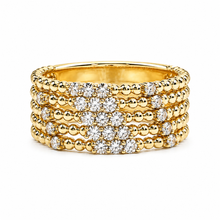 14K GOLD DIAMOND NAVA RING