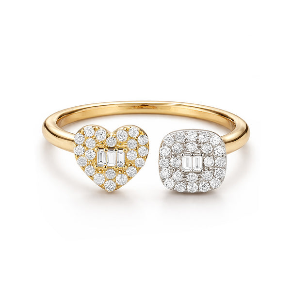14K GOLD DIAMOND ANN RING