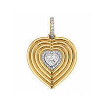 14K GOLD DIAMOND LILA HEART CHARM