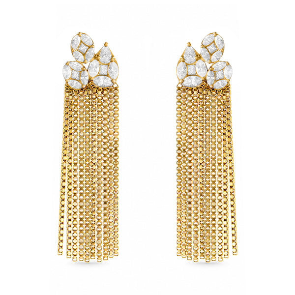 14K GOLD DIAMOND HEIDI EARRINGS