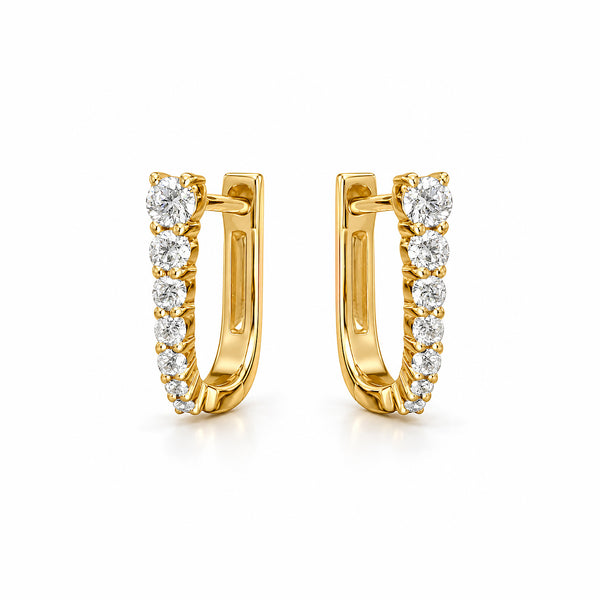 14K GOLD DIAMOND FRANKIE HUGGIES