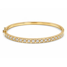 14K GOLD DIAMOND GINA BANGLE