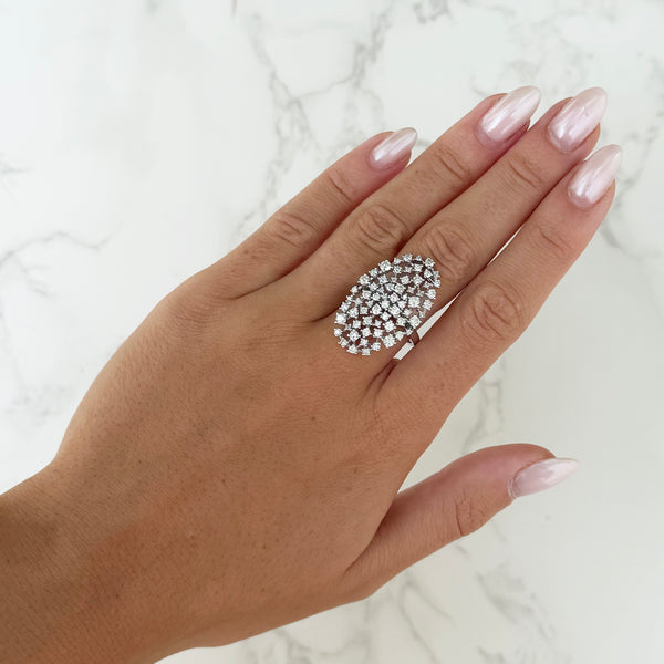14K GOLD DIAMOND GINGER RING