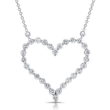 14K GOLD DIAMOND DELIA HEART NECKLACE