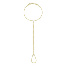 14K GOLD DIAMOND HEATHER HAND CHAIN