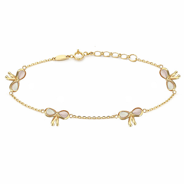 14K GOLD MIRA BOW BRACELET