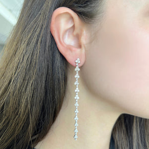 14K GOLD DIAMOND GEMMA EARRINGS