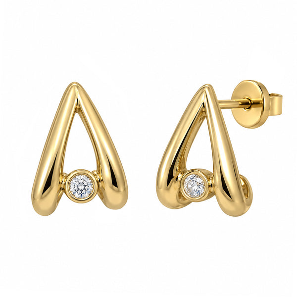 14K GOLD DIAMOND JANE EARRINGS