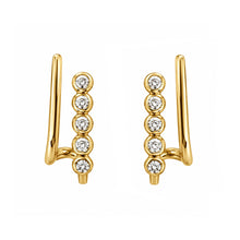 14K GOLD DIAMOND JOAN EARRINGS