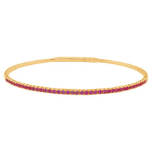 14K GOLD RUBY JOELLE FLEX BANGLE